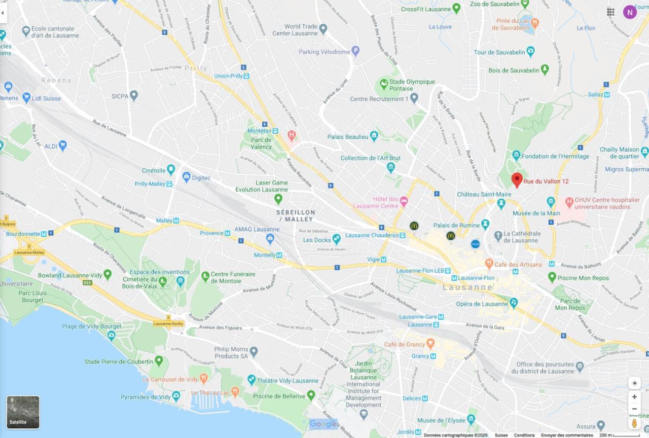 Parking Voiture & Appartement 2Pcs Lausanne Centre Dış mekan fotoğraf